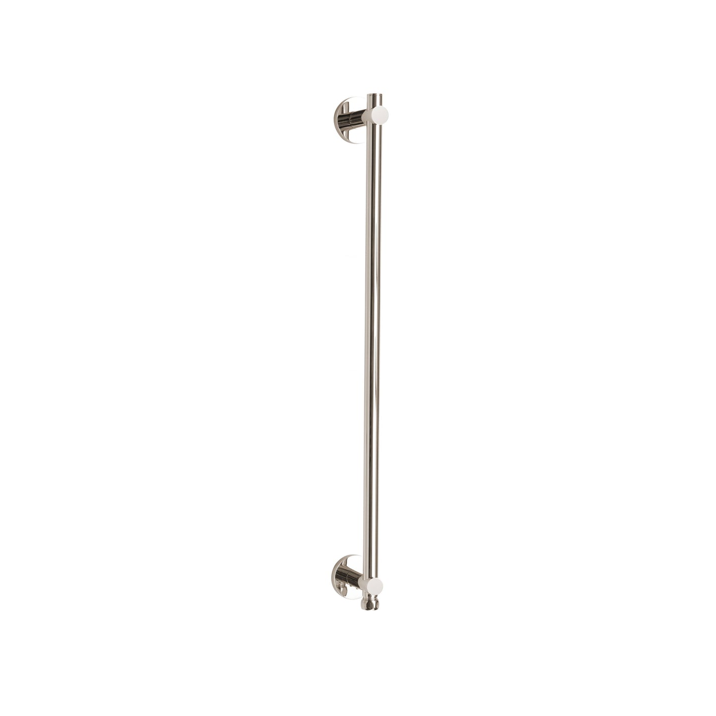 ThermaSol Shower Rail W/integral Water Way round in Polished Nickel Finish Polished Nickel / Round ThermaSol 15-1002-pn.jpg