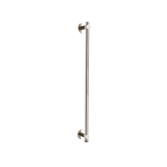 ThermaSol Shower Rail W/integral Water Way round in Polished Nickel Finish Polished Nickel / Round ThermaSol 15-1002-pn.jpg