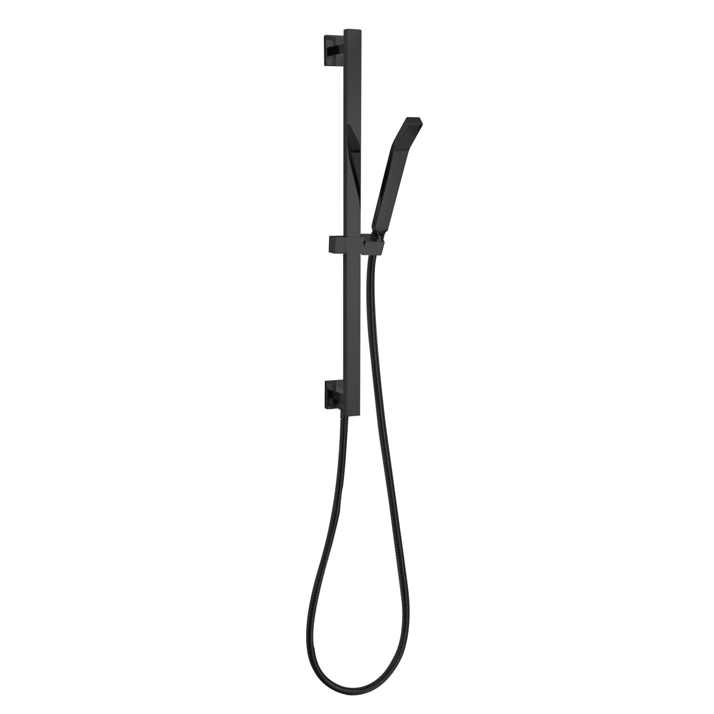 ThermaSol Hand Shower Wand Square in Matte Black Finish Matte Black / Square ThermaSol 15-1005-mb.jpg