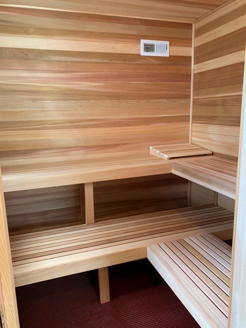 Finlandia Sauna 3' x 4' x 7' Pre-Cut Sauna Kit Standard Option / 7 Foot Tall / No Backrest,Standard Option / 7 Foot Tall / Backrest + $171.60,Standard Option / 7 Foot Tall / Backrest & Skirts + $351.60,Standard Option / 8 Foot Tall + $198.66 / No Backrest