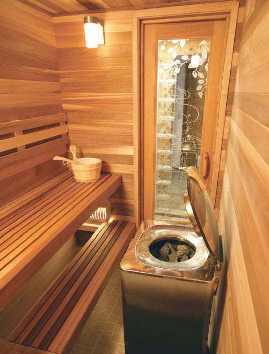 Finlandia Sauna 3' x 4' x 7' Pre-Cut Sauna Kit Standard Option / 7 Foot Tall / No Backrest,Standard Option / 7 Foot Tall / Backrest + $171.60,Standard Option / 7 Foot Tall / Backrest & Skirts + $351.60,Standard Option / 8 Foot Tall + $198.66 / No Backrest