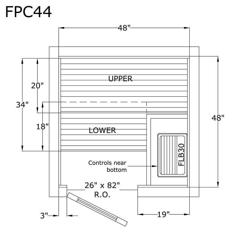 Finlandia Sauna 4' x 4' x 7' Pre-Cut Sauna Kit Standard Option / 7 Foot Tall / No Backrest,Standard Option / 7 Foot Tall / Backrest + $171.60,Standard Option / 7 Foot Tall / Backrest & Skirts + $651.60,Standard Option / 8 Foot Tall + $227.04 / No Backrest