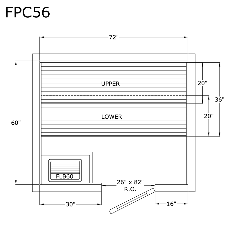 Finlandia Sauna 5' x 6' x 7' Pre-Cut Sauna Kit Standard Option / 7 Foot Tall / No Backrest,Standard Option / 7 Foot Tall / Backrest + $257.40,Standard Option / 8 Foot Tall - $312.18 / No Backrest,Standard Option / 8 Foot Tall - $312.18 / Backrest + $257.4