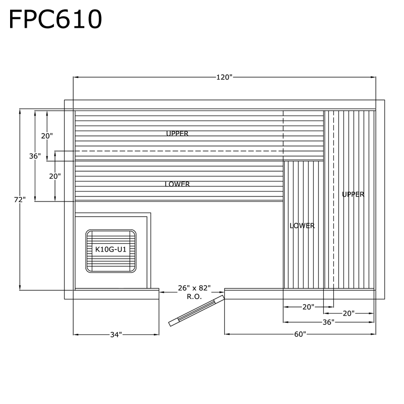 Finlandia Sauna 6' x 10' x 7' Pre-Cut Sauna Kit Standard Option / 7 Foot Tall / No Backrest,Standard Option / 7 Foot Tall / Backrest + $429.00,Standard Option / 8 Foot Tall + $454.08 / No Backrest,Standard Option / 8 Foot Tall + $454.08 / Backrest + $429.