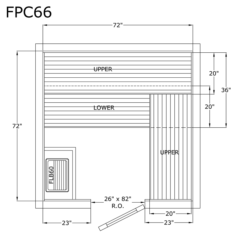 Finlandia Sauna 6' x 6' x 7' Pre-Cut Sauna Kit Standard Option / 7 Foot Tall / No Backrest,Standard Option / 7 Foot Tall / Backrest + $257.40,Standard Option / 8 Foot Tall - $340.56 / No Backrest,Standard Option / 8 Foot Tall - $340.56 / Backrest + $257.4