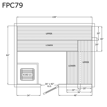 Finlandia Sauna 7' x 9' x 7' Pre-Cut Sauna Kit Standard Option / 7 Foot Tall / No Backrest,Standard Option / 7 Foot Tall / Backrest + $386.10,Standard Option / 8 Foot Tall + $454.08 / No Backrest,Standard Option / 8 Foot Tall + $454.08 / Backrest + $386.1