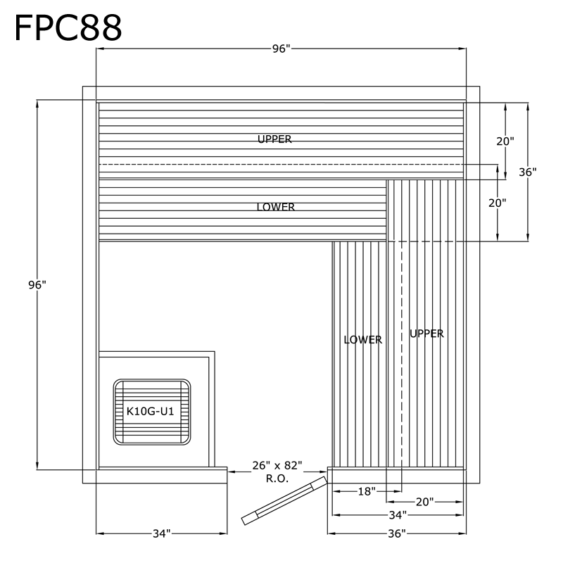 Finlandia Sauna 8' x 8' x 7' Pre-Cut Sauna Kit Standard Option / 7 Foot Tall / No Backrest,Standard Option / 7 Foot Tall / Backrest + $343.20,Standard Option / 8 Foot Tall + $454.08 / No Backrest,Standard Option / 8 Foot Tall + $454.08 / Backrest + $343.2