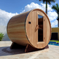 Scandia Electric Barrel Sauna Kit 6'W x 4'D x 6'H / Wood,6'W x 4'D x 6'H / Glass,6'W x 5'D x 6'H / Wood,6'W x 5'D x 6'H / Glass,6'W x 6'D x 6'H / Wood,6'W x 6'D x 6'H / Glass,6'W x 7'D x 6'H / Wood,6'W x 7'D x 6'H / Glass,6'W x 8'D x 6'H / Wood,6'W x 8'D 