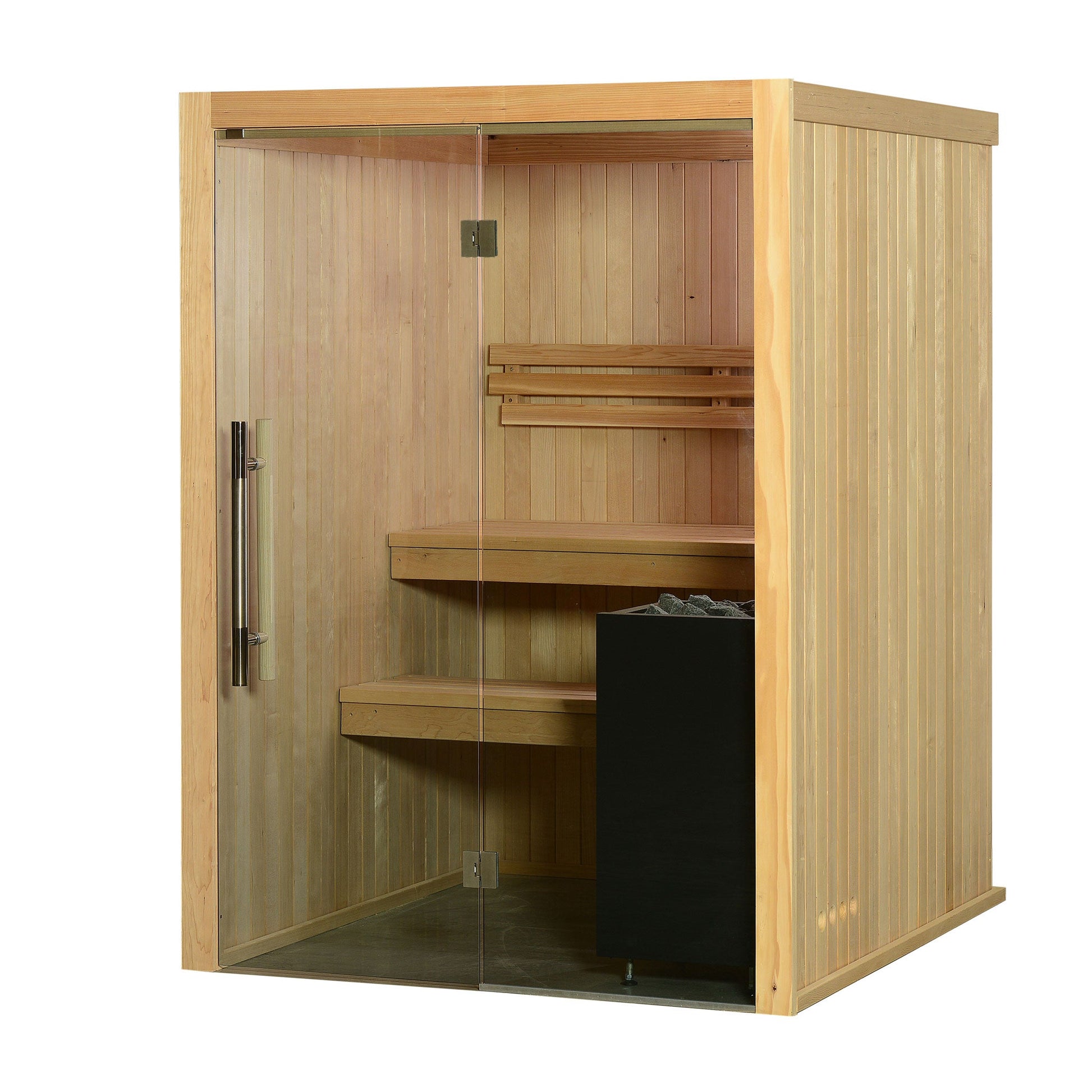 Almost Heaven Serena 3 Person Indoor Sauna Fir,Rustic Cedar Almost Heaven Sauna Serena_Vision3PNaturalB.jpg