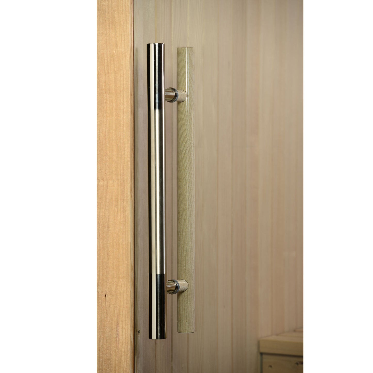 Almost Heaven Spectacle 2 Person Indoor Sauna Fir,Rustic Cedar Almost Heaven Sauna Vision_Series_Detail_Door_Handle.jpg