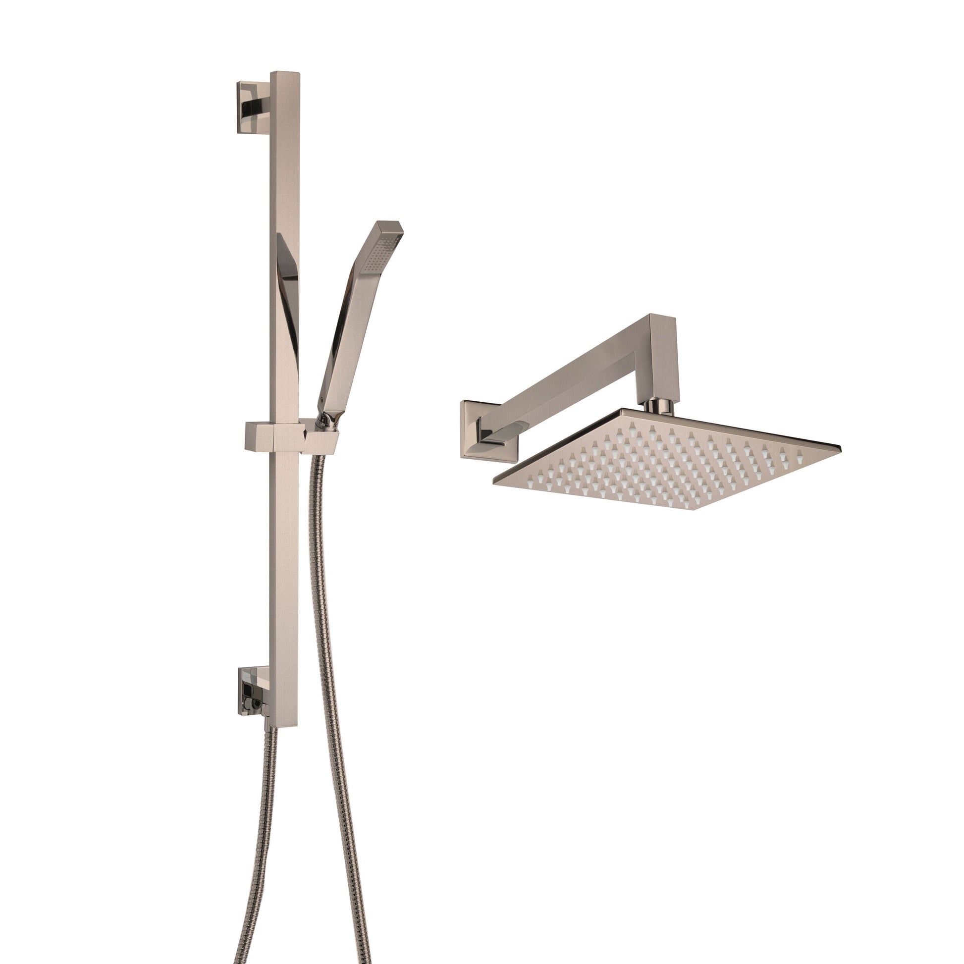 ThermaSol Complete Shower Package Square in Satin Nickel Finish Satin Nickel / Square ThermaSol cspsq-sn.jpg