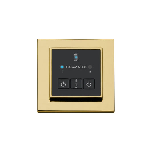 ThermaSol Easy Start Control Square in Polished Gold Finish Polished Gold / Square ThermaSol esm-pg.jpg