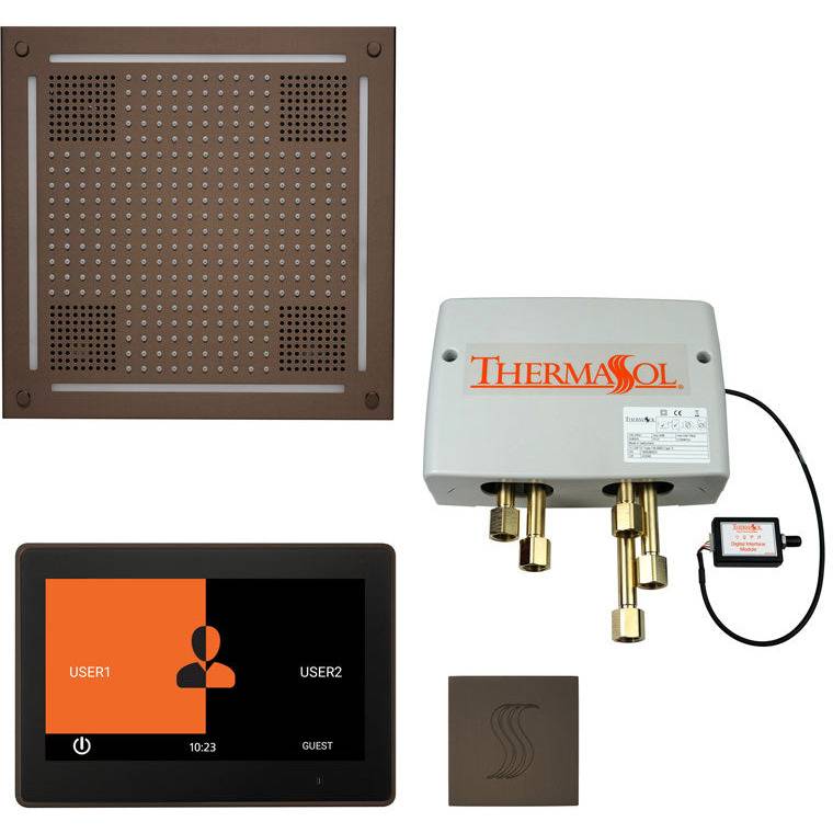 ThermaSol Total Wellness Hydrovive Package with 10" ThermaTouch  Square in Oil Rubbed Bronze Finish Oil Rubbed Bronze / Square / 10" ThermaSol twph10us-orb.jpg