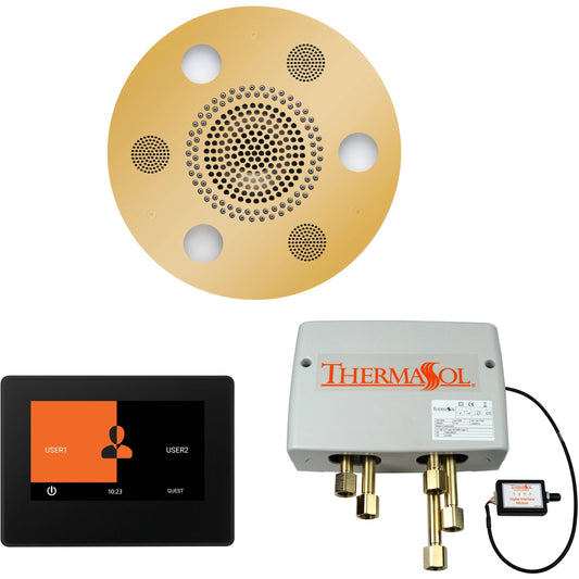 ThermaSol Wellness Shower Package with 7" ThermaTouch Round in Polished Gold Finish Polished Gold / Round / 7" ThermaSol wsp7r-pg.jpg