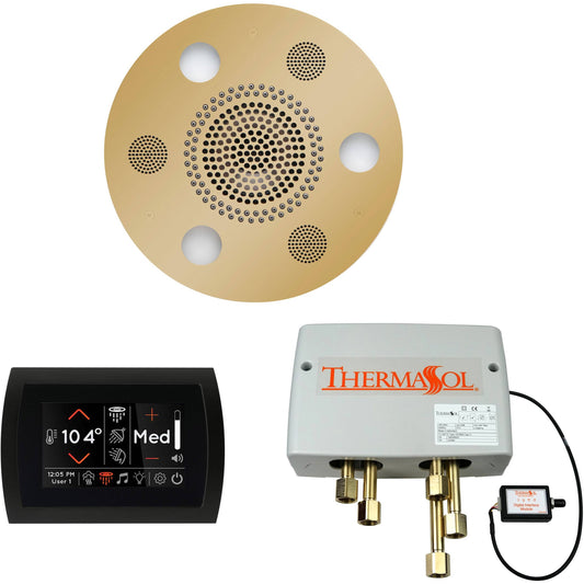 ThermaSol Wellness Shower Package with SignaTouch Round in Polished Brass Finish Polished Brass / Round ThermaSol wspsr-pb.jpg