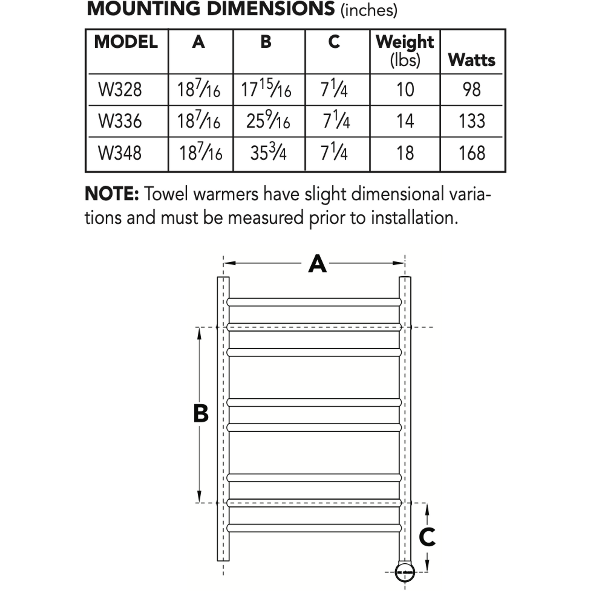 Mr. Steam Towel Warmers - The Metro Collection W328 - 18 7/16" X 17 15/16" X 7 1/4" / Stainless Steel Polished,W328 - 18 7/16" X 17 15/16" X 7 1/4" / Stainless Steel Brushed,W336 - 18 7/16" X 25 9/16" X 7 1/4" / Stainless Steel Polished,W336 - 18 7/16" X 25 9/16" X 7 1/4" / Stainless Steel Brushed Mr Steam Screenshot2023-04-16at9.12.14AM.png